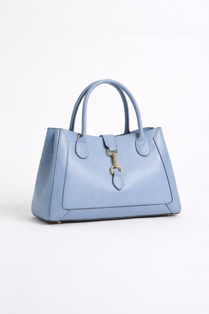 Borsa AREZZO in pelle azzurra Togo